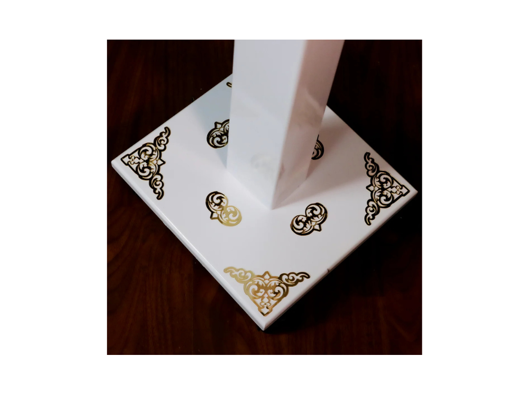 Buy Sundus Holy Quran Stand - 3D Golden Turkish Design in Qatar Buy Sundus Holy Quran Stand - 3D Golden Turkish Design in Qatar